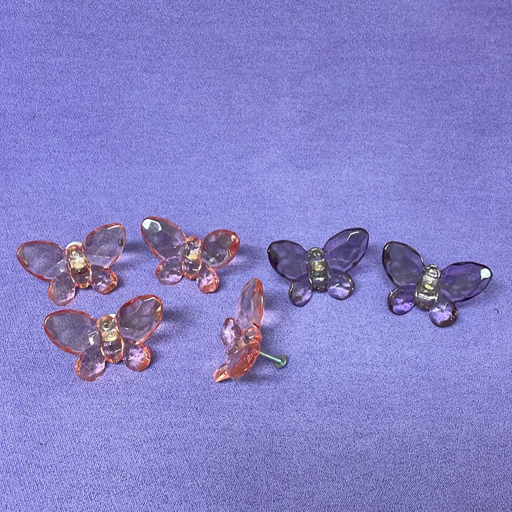 Pottery Barn butterfly drawer knobs